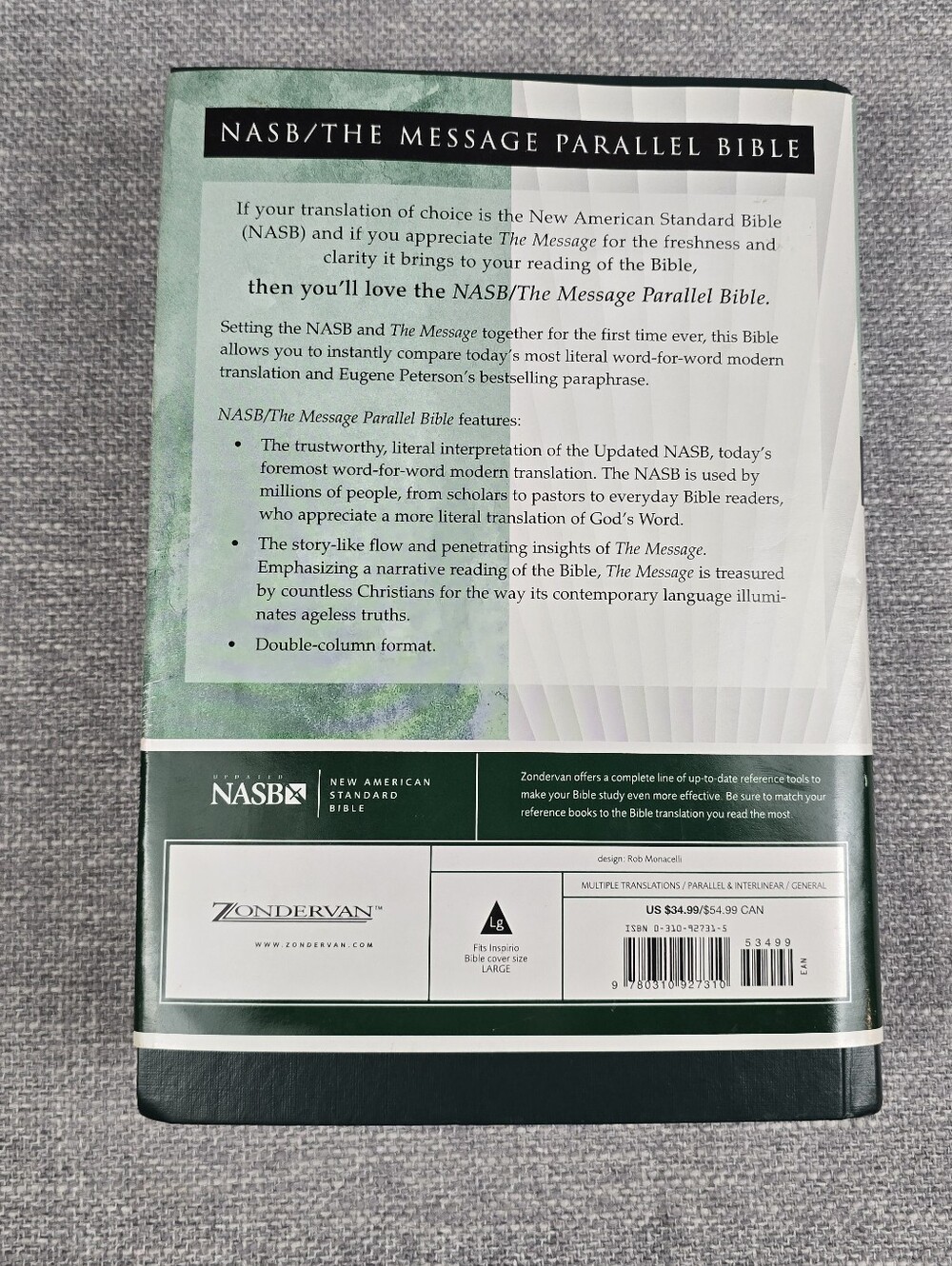 NASB Parallel Bible With Scripture And The Message - Picture 2 of 7